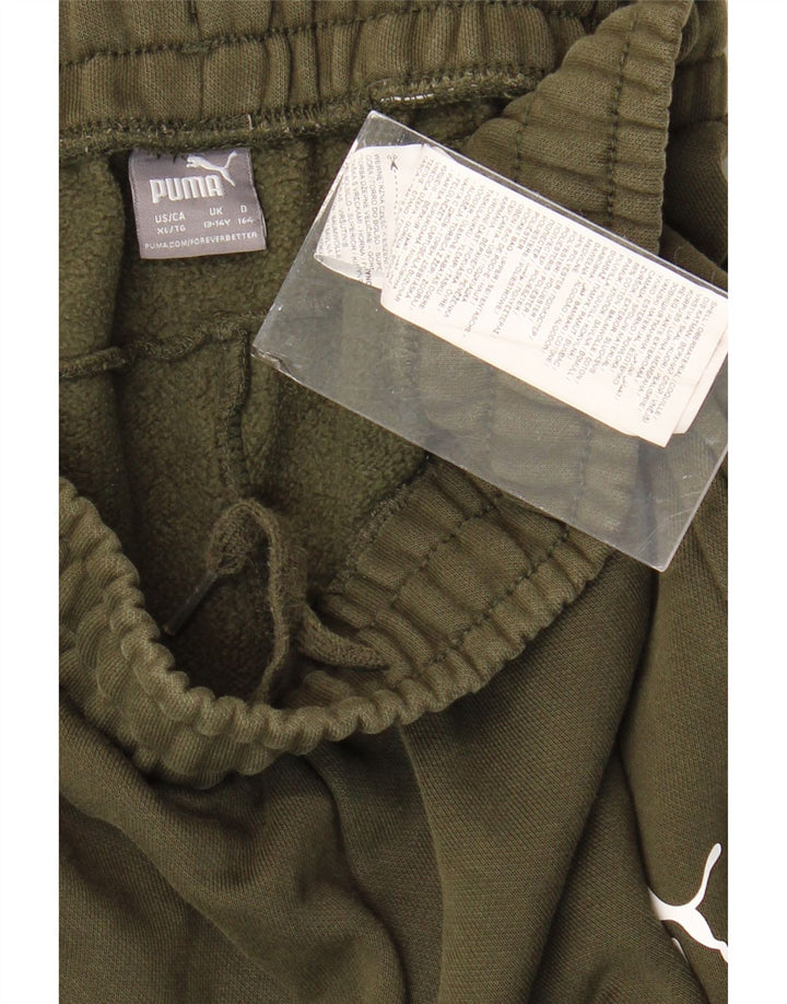PUMA Pantalones de chándal para niño Joggers 13-14 años Caqui Algodón
