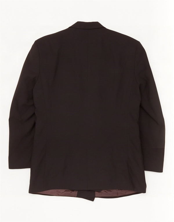 Marks & Spencer Chaqueta tipo blazer con doble botonadura para hombre UK 44 XL Poliéster negro