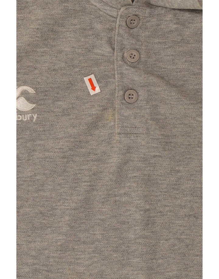 Canterbury Polo para hombre grande gris
