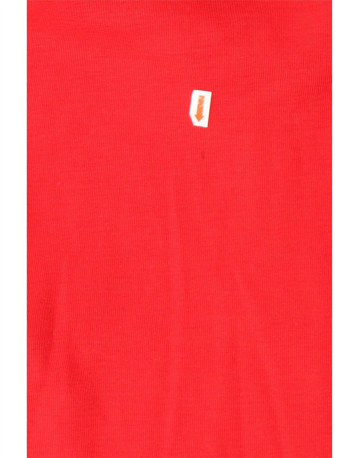 SPORTFUL Womens Zip Neck Jumper Sweater IT 40 Small Red Wool