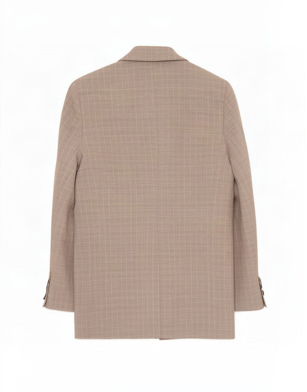 Topshop Chaqueta tipo blazer con doble botonadura para mujer UK 40 Gris medio a rayas