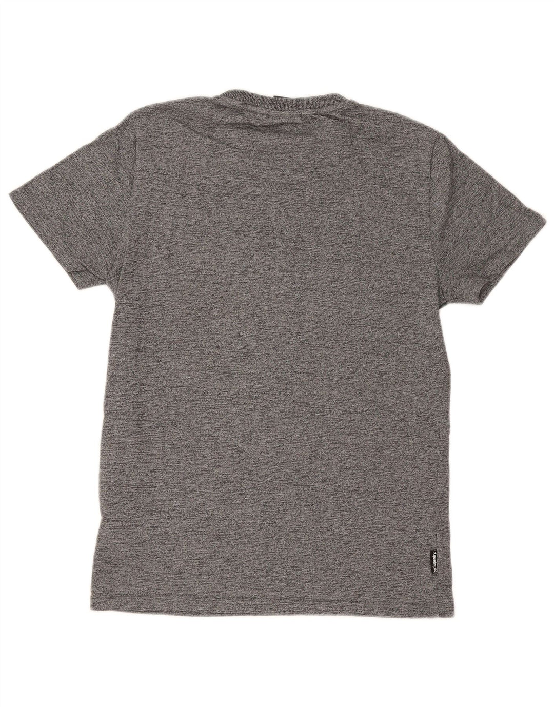 Superdry Camiseta con gráfico regular de algodón moteado en gris medio para hombre