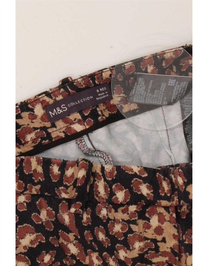 Marks & Spencer Pantalones Casuales con Estampado Abstracto para Mujer UK 8 Small W26 L25