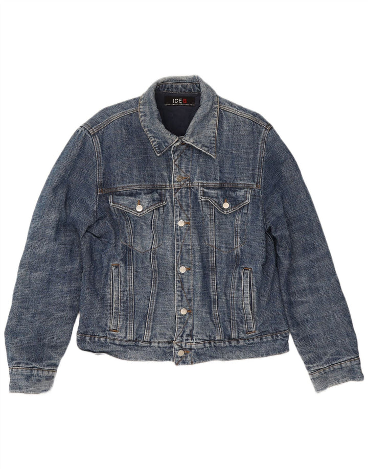 Iceberg Chaqueta vaquera para hombre IT 54 2XL Algodón azul