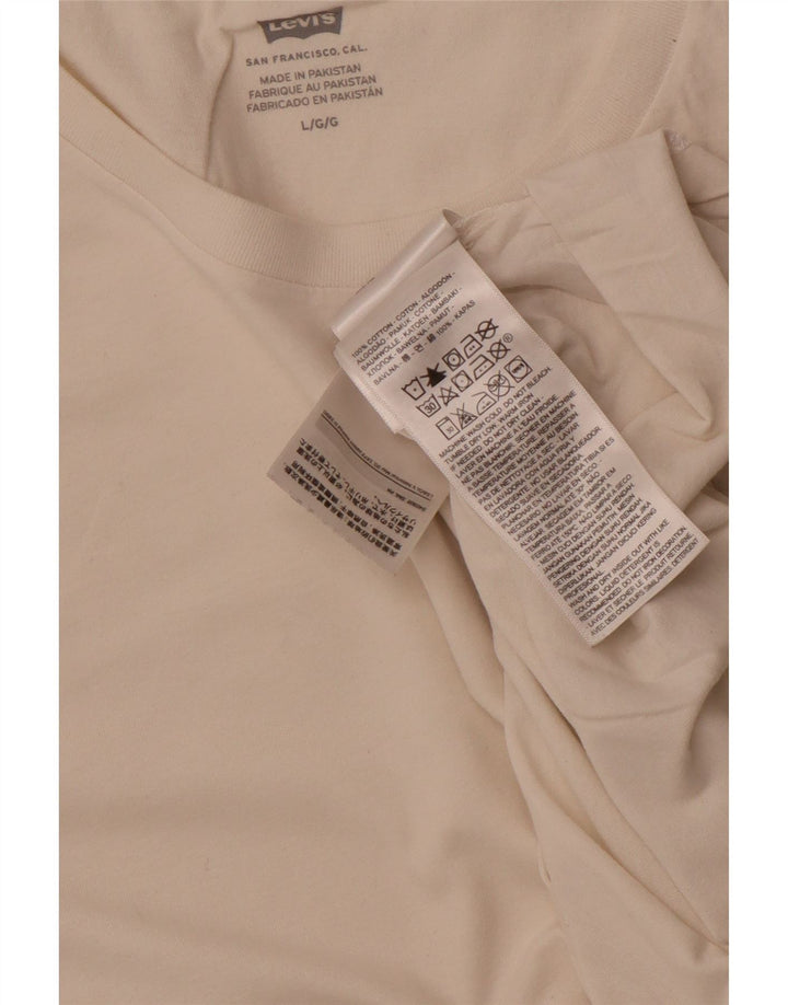 Levi's - Camiseta para hombre, talla grande, algodón blanco