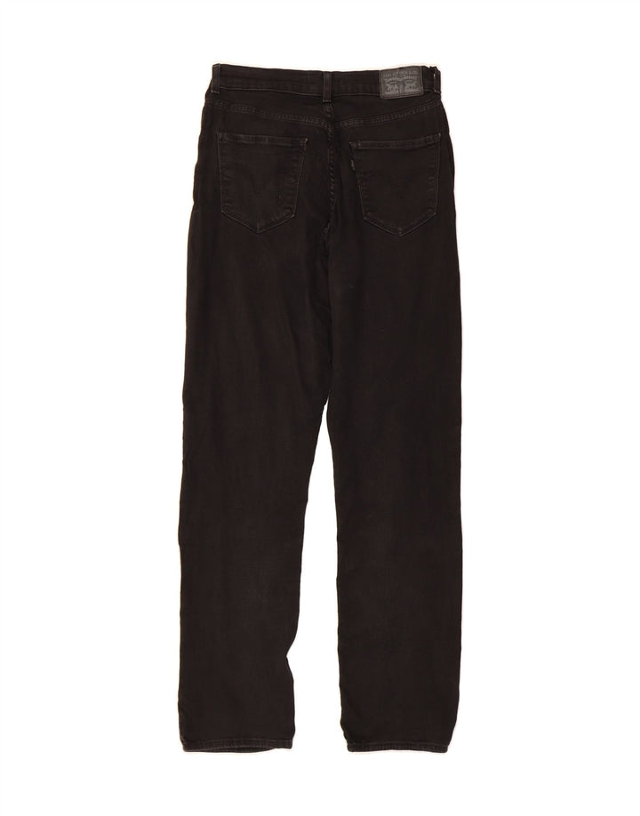 LEVI'S Womens Classic Fit Straight Jeans US 4 Small W28 L30 Black Vintage Levi's and Second-Hand Levi's from Messina Hembry 