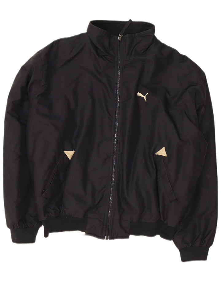 Puma Chaqueta Bomber Suelta para Hombre UK 38 Medium Black
