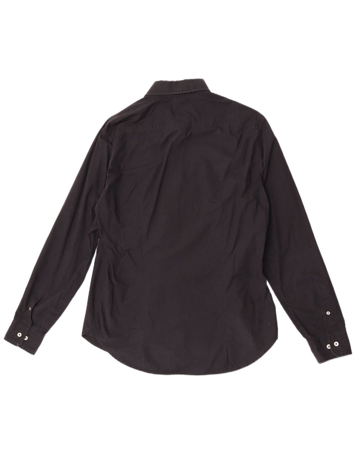 Marina Yachting Camisa Hombre Talla 42 Grande Algodón Negro