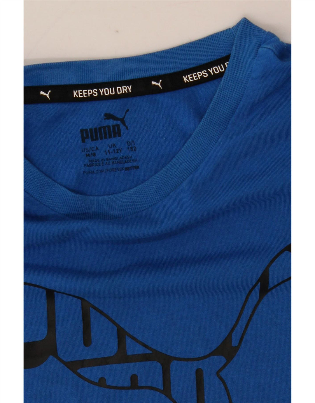 Puma Camiseta gráfica para niño 11-12 años Azul