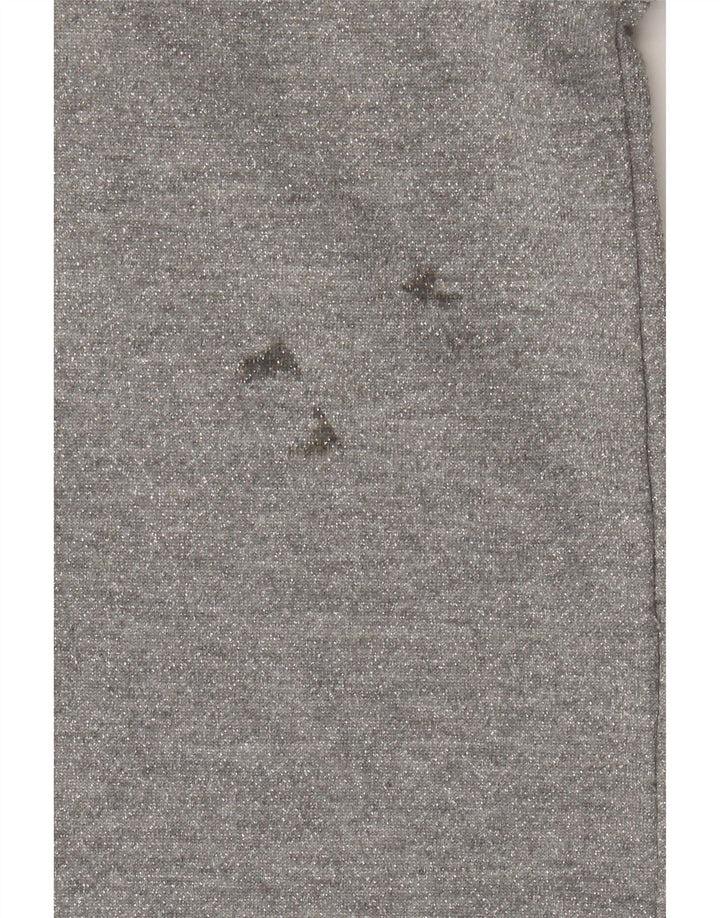 DKNY Jersey con capucha extragrande y gráfico para mujer UK 44 Poliéster gris medio