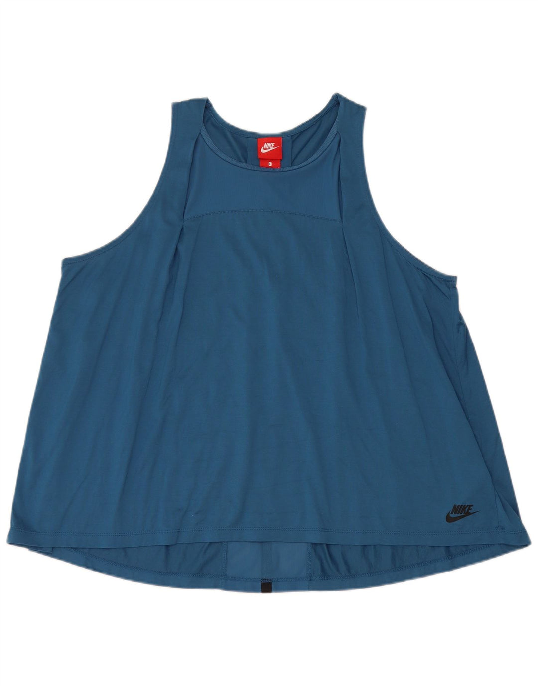 Nike - Camiseta sin mangas extragrande para mujer, talla 40, talla grande, algodón azul