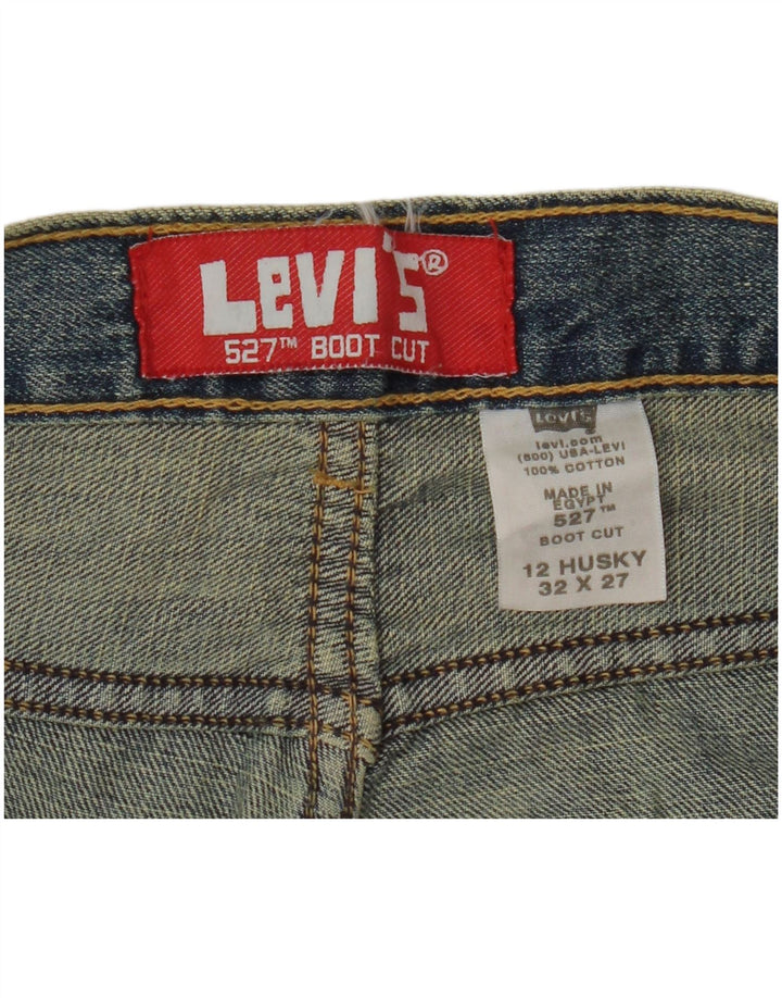 LEVI'S Vaqueros Husky Bootcut para niños 11-12 años W32 L27 Algodón azul