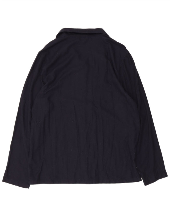 Camisa Tommy Hilfiger Hombre Grande Azul Marino Cuadros Viscosa