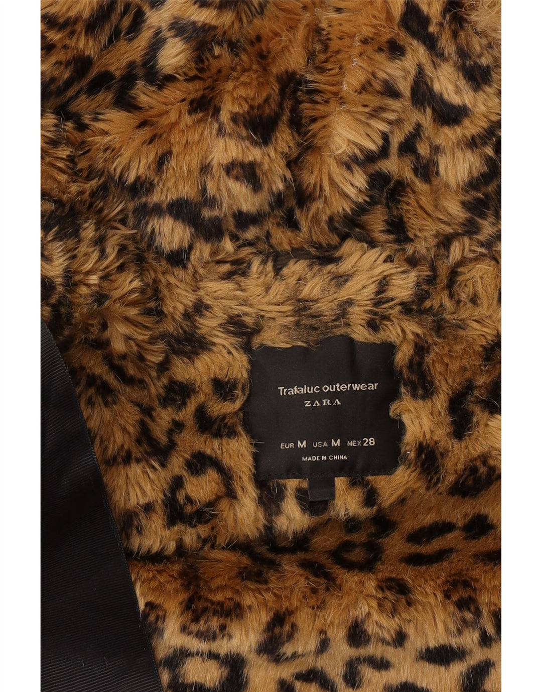 Zara Mujer Parka Con Capucha Chaqueta UK 44 Mediano Caqui Poliéster