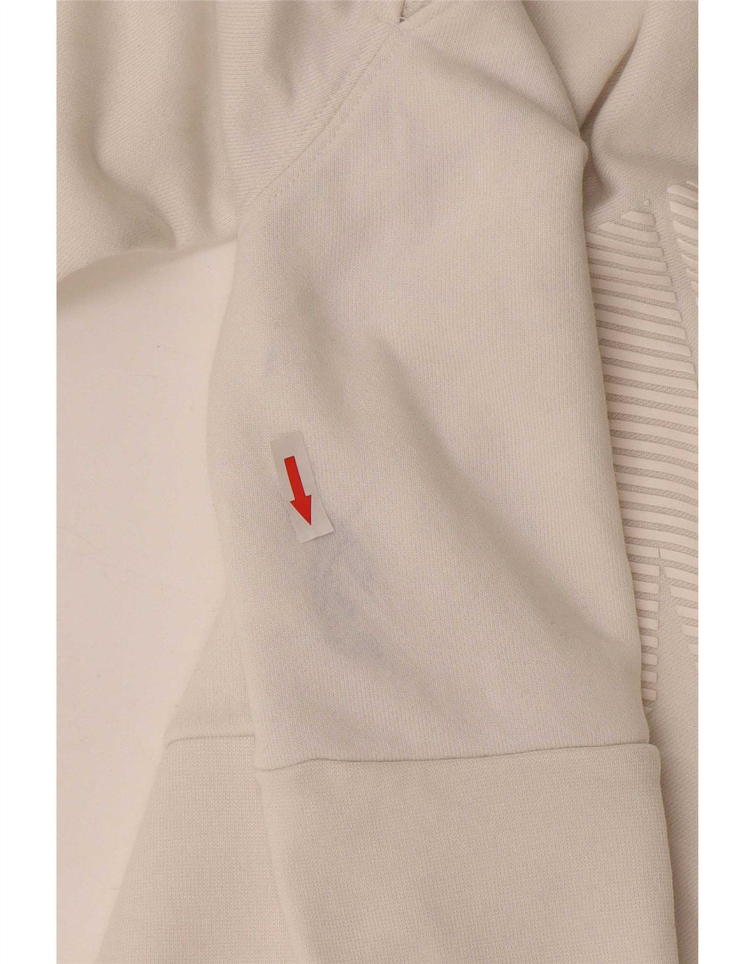 Nike - Sudadera corta para mujer, talla 40, poliéster blanco mediano