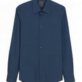 Camisa Calvin Klein Hombre Slim Fit Algodón Azul Medio