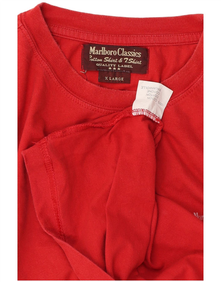 MARLBORO CLASSICS Camiseta Hombre Top XL Rojo Algodón