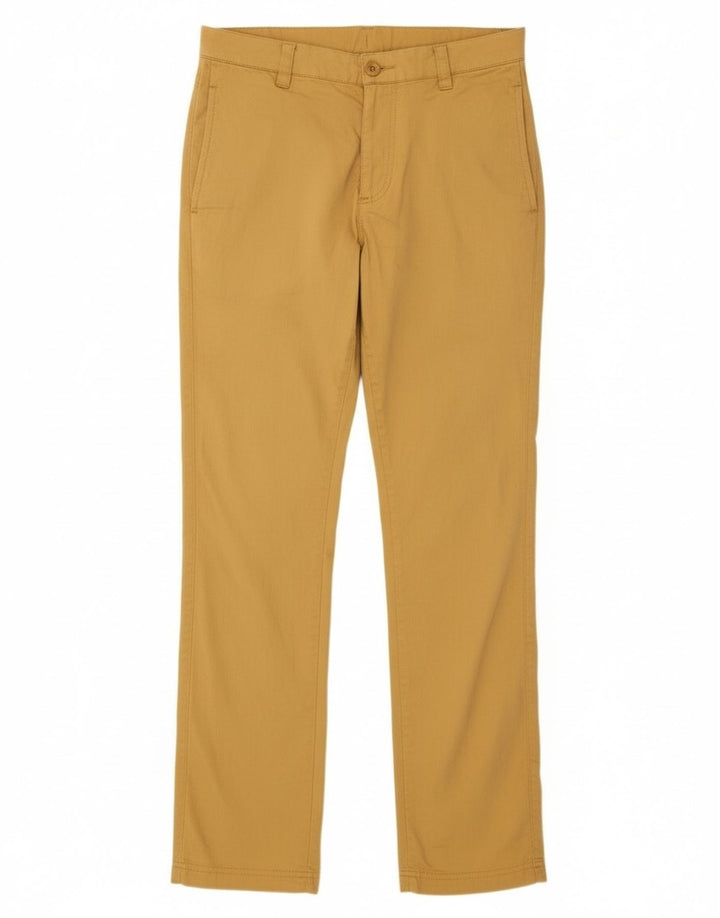 Nike - Pantalón chino ajustado para hombre, talla pequeña, W30 L31, algodón amarillo
