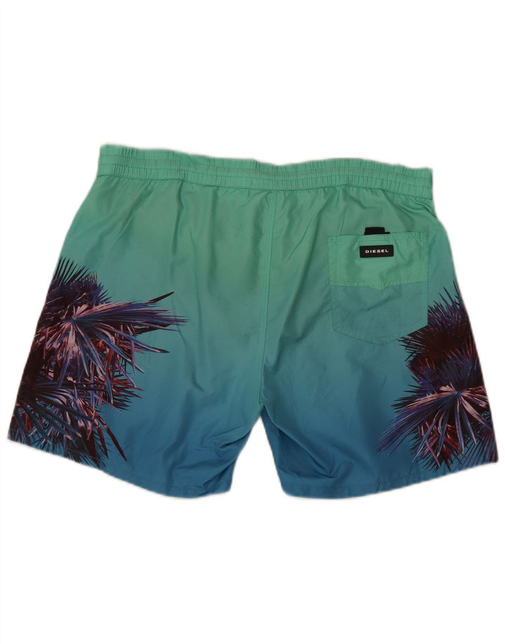 Diesel Bañador Regular Para Hombre Azul Medio Floral Beach