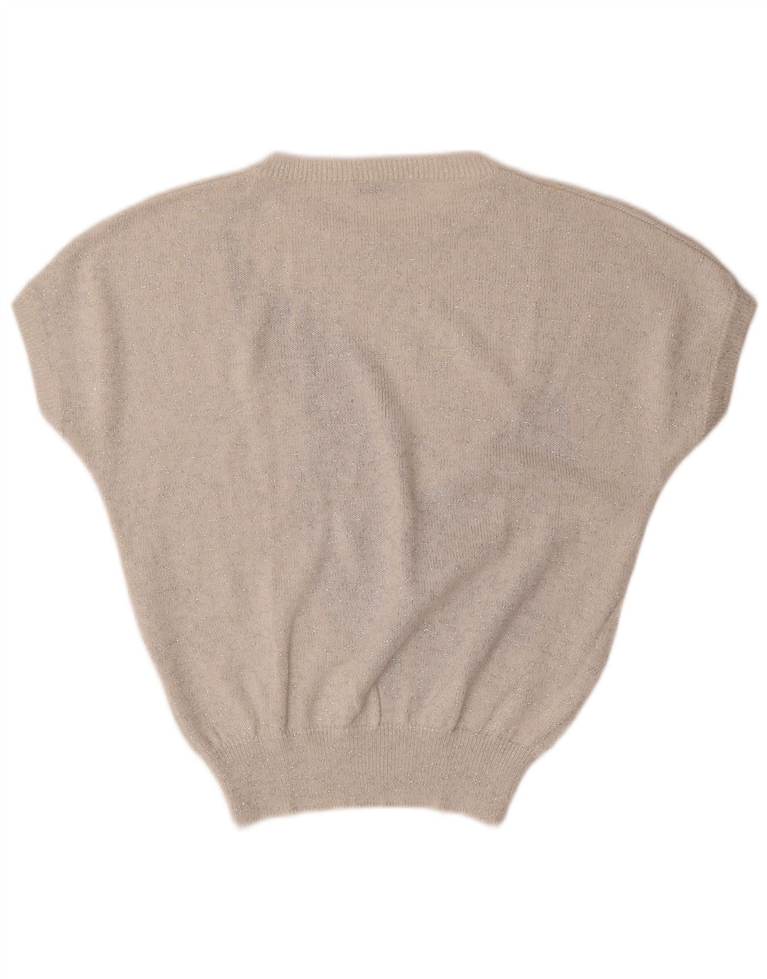 VINTAGE Mujer Barco Cuello Jumper Suéter Reino Unido 16 Grande Off White Floral