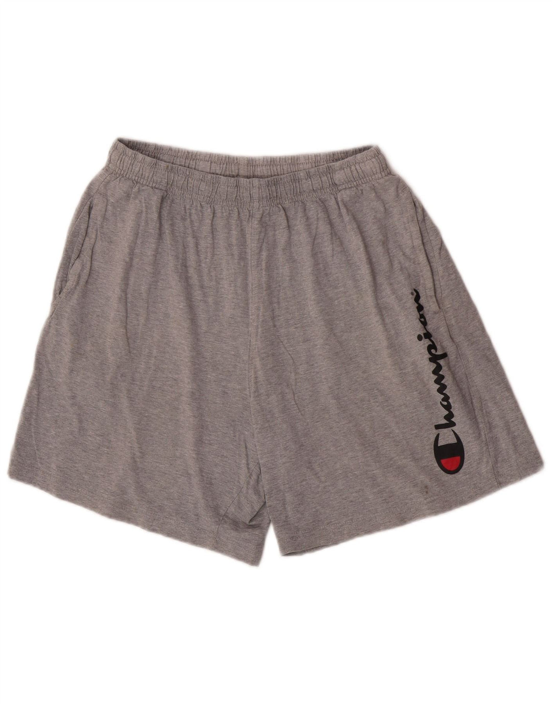 Champion Pantalones Cortos Deportivos Regulares Gráficos Para Hombre Algodón Gris Pequeño