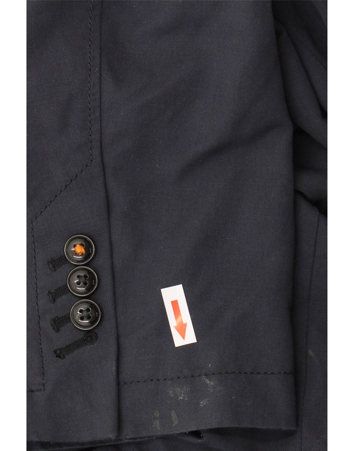Hugo Boss Chaqueta tipo blazer de 2 botones para hombre EU 54 2XL Algodón azul marino