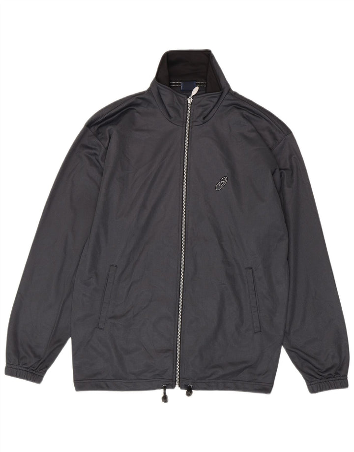 ASICS Hombre Chándal Top Chaqueta Gris Medio