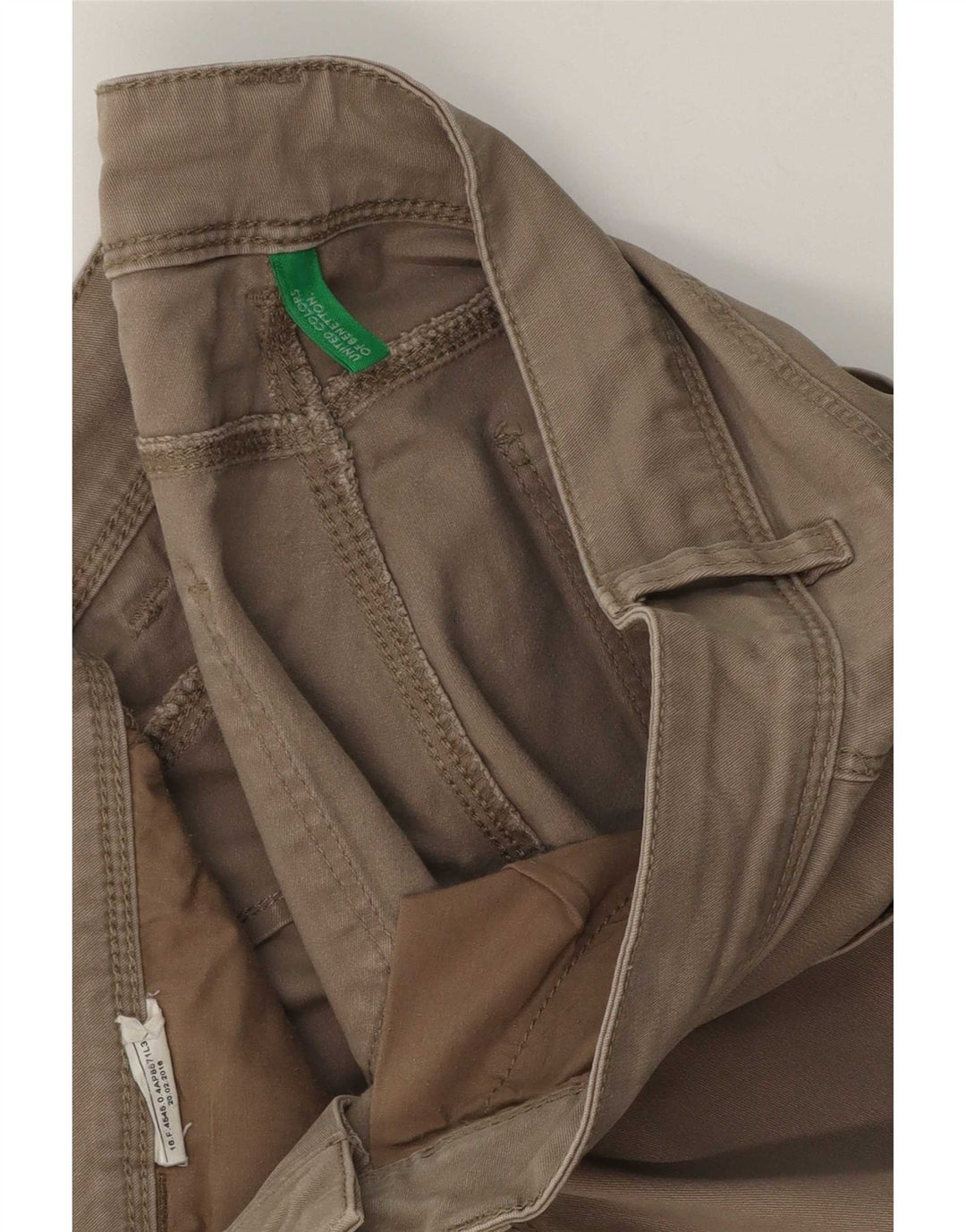 Benetton Pantalón Casual Slim W30 L30 Beige