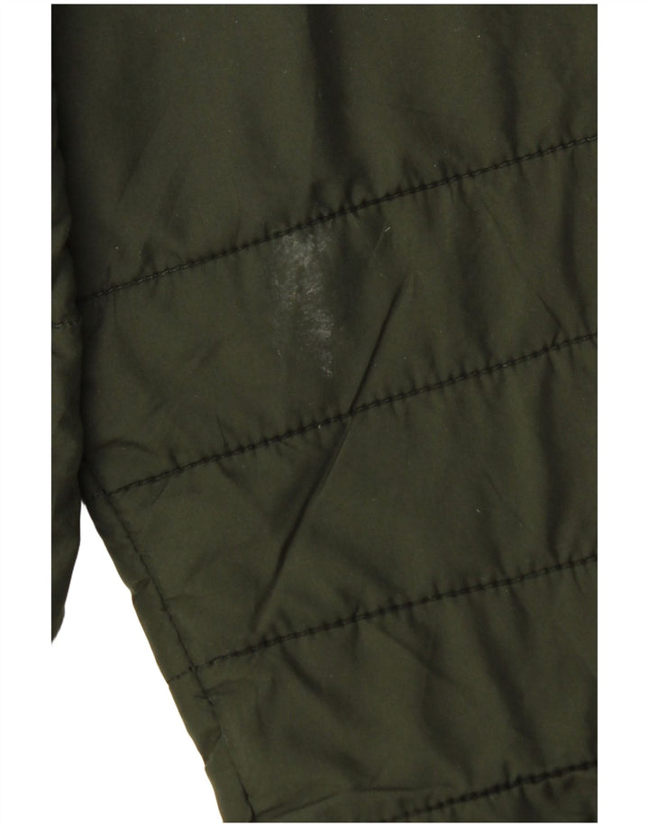 Jack & Jones Chaqueta acolchada con capucha para hombre UK 42 XL Poliéster verde