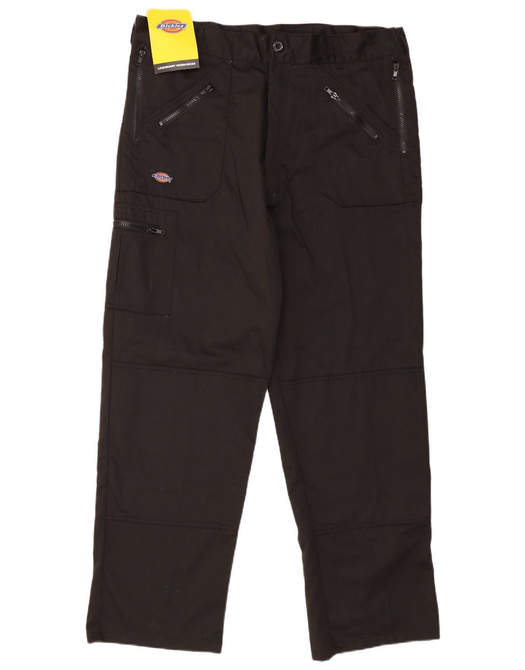 Dickies Pantalones cargo rectos para hombre W40 L30 Poliéster negro