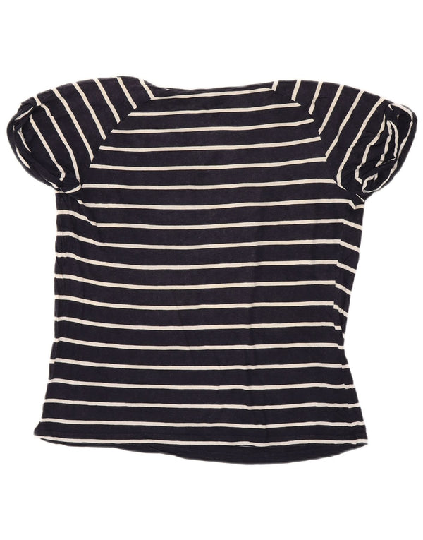 TOMMY HILFIGER Camiseta para mujer Top UK 40 Mediano Azul marino Rayas