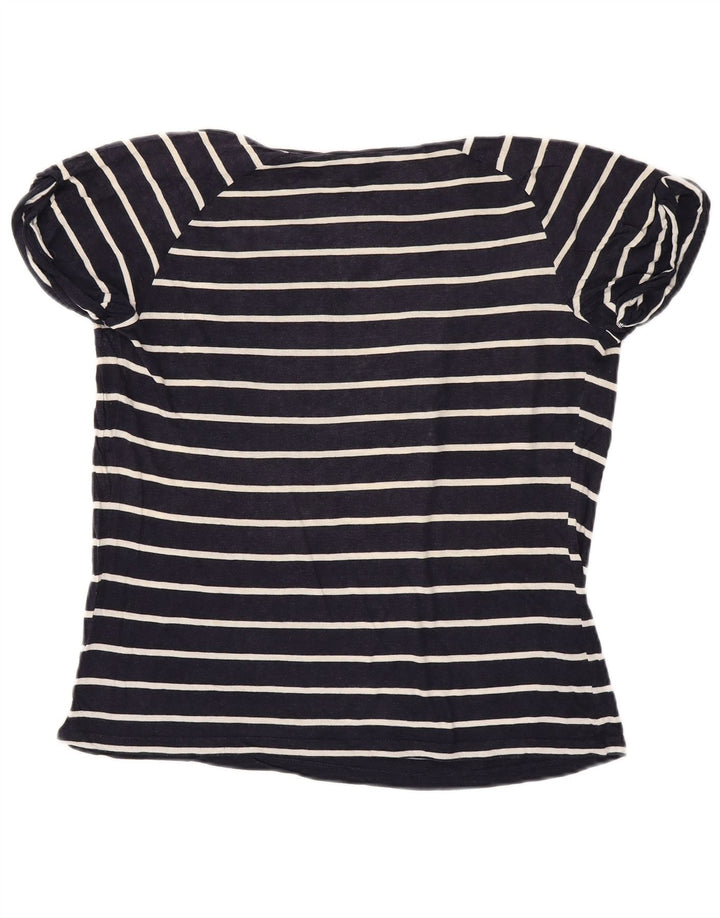 TOMMY HILFIGER Camiseta para mujer Top UK 40 Mediano Azul marino Rayas