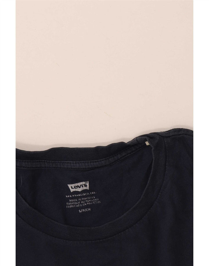 Levi's Camiseta gráfica para hombre Top Small Azul marino