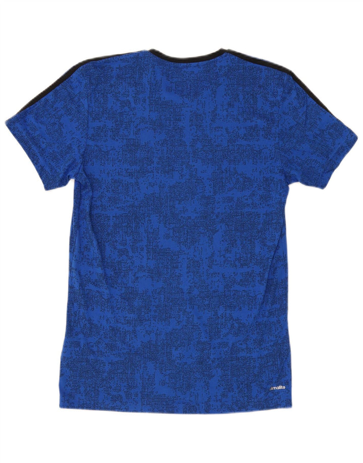 ADIDAS Camiseta Climalite para hombre Top poliéster de camuflaje azul medio