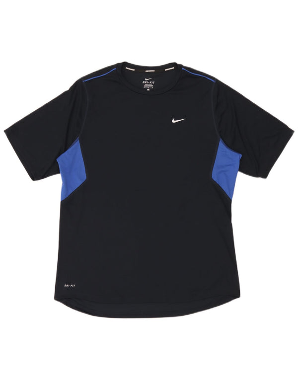 Camiseta Nike Dri Fit para hombre, talla grande, color azul marino