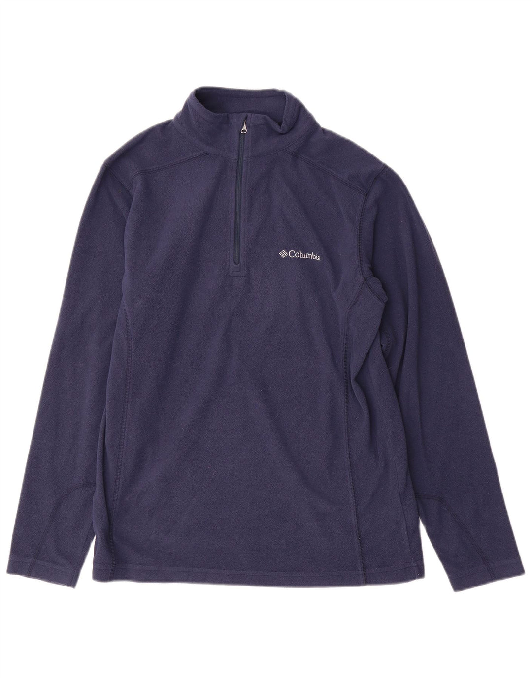 Columbia Jersey de forro polar con cuello y cremallera para hombre pequeño Poliéster azul marino