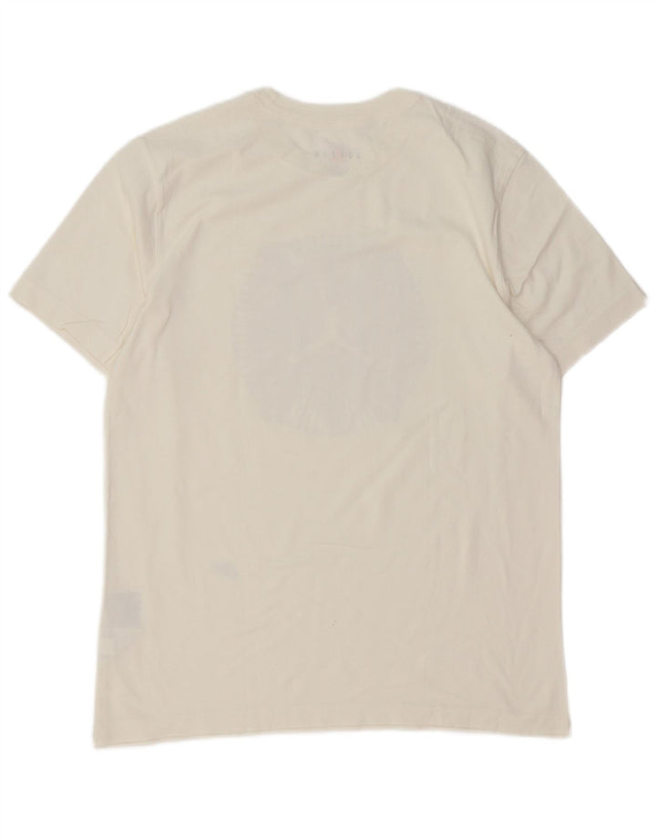 Jordan - Camiseta gráfica para hombre, parte superior de algodón blanco mediano