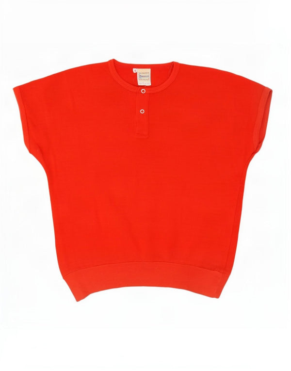 Fiorucci Camiseta para mujer Top UK 10 Small Red Cotton