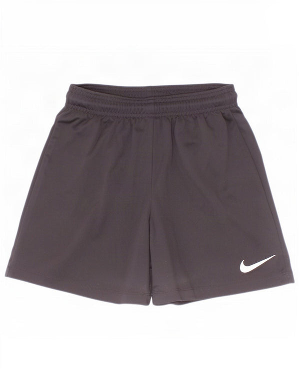 Nike Pantalones cortos deportivos Dri Fit para niños 8-9 años Pequeño Negro Poliéster
