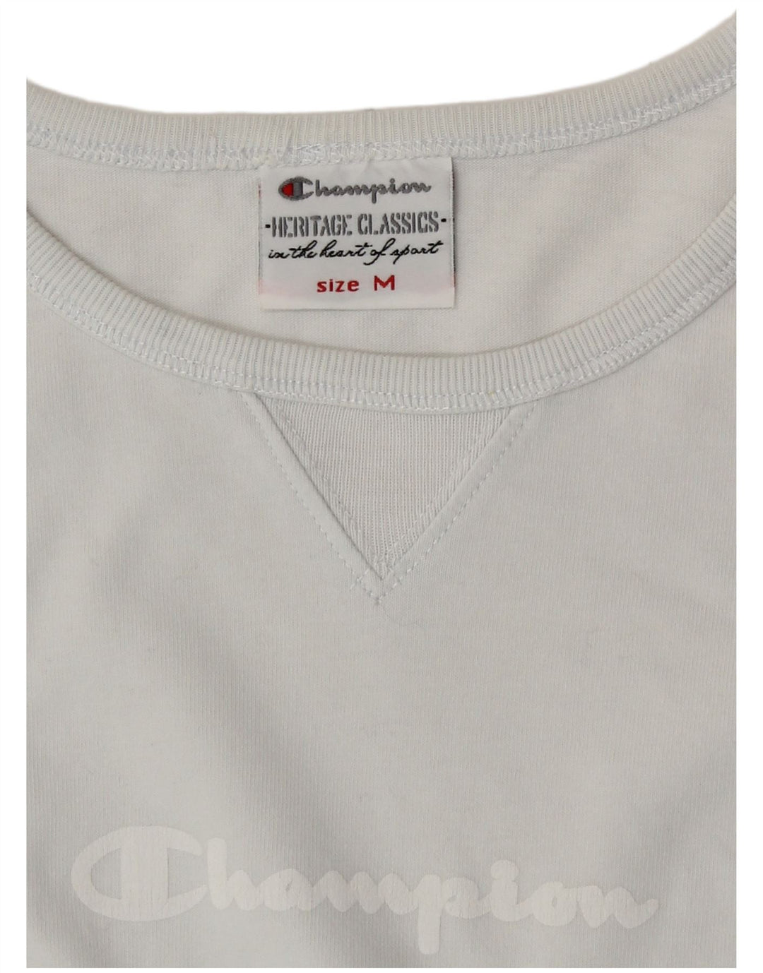 Champion Heritage Classics Top gráfico de manga larga para mujer UK 40 Azul medio