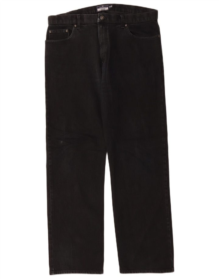 Marks & Spencer Vaqueros rectos azules Harbor para hombre W36 L31 Algodón negro