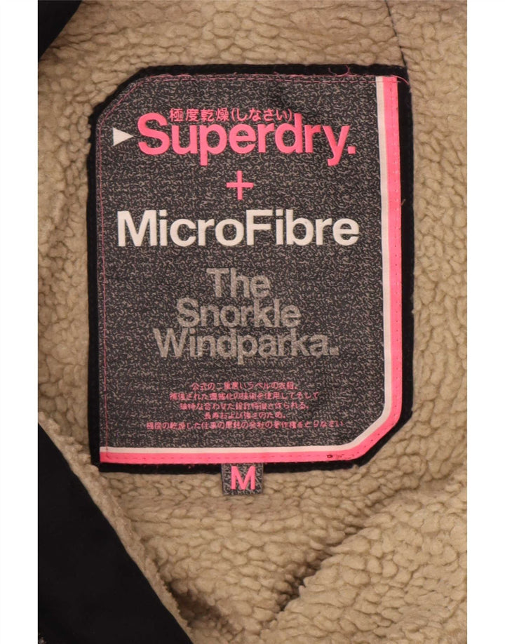 Superdry Mujer Windparka Chaqueta cortavientos con capucha UK 44 Medium Azul marino
