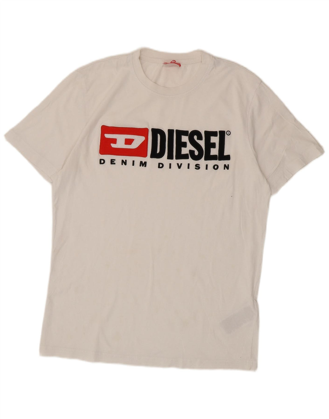 Diesel Hombre Camiseta Gráfica Top XL Algodón Blanco