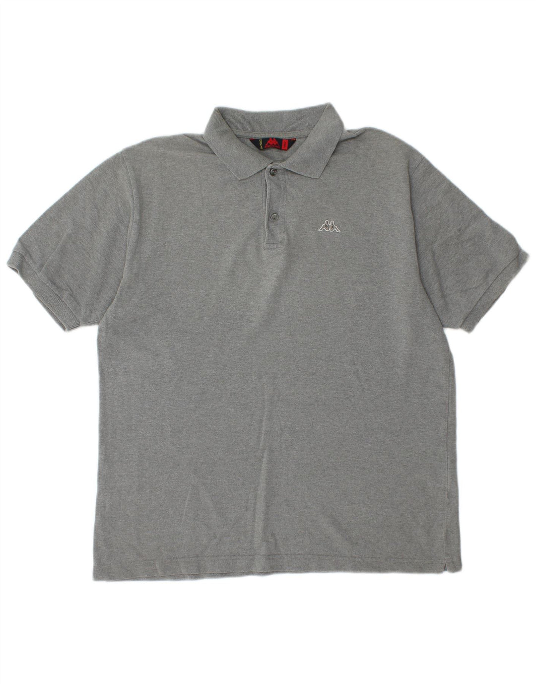 KAPPA Polo Hombre Grande Gris Algodón