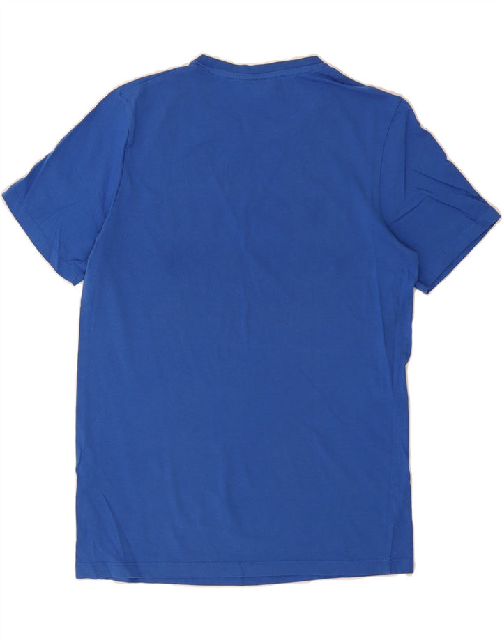 JACK & JONES Mens Graphic T-Shirt Top Large Blue Cotton Vintage Jack & Jones and Second-Hand Jack & Jones from Messina Hembry 