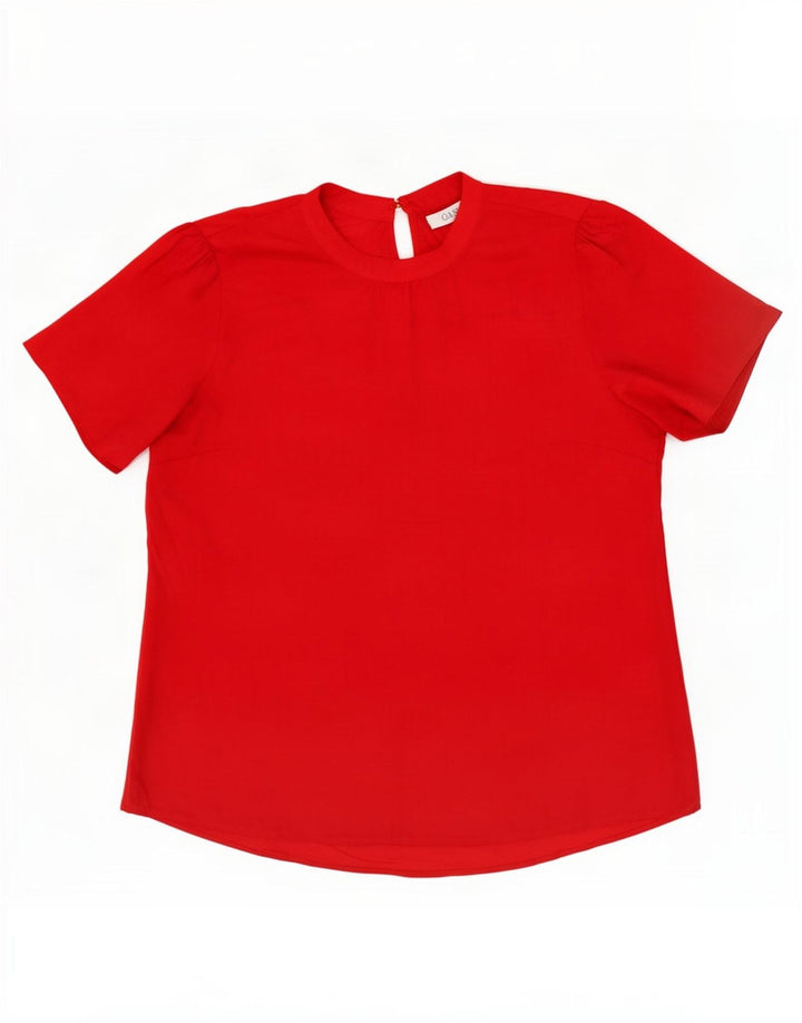 Blusa Oasis para mujer Top UK 44 Poliéster rojo grande
