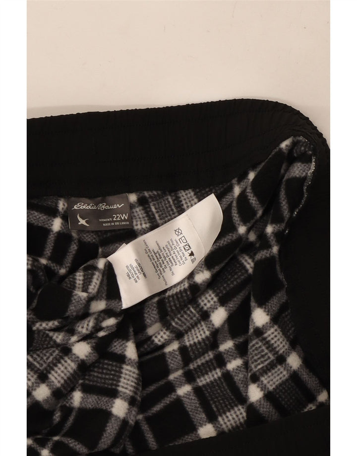EDDIE BAUER Pantalones de chándal cargo para mujer US 22 3XL Poliéster negro