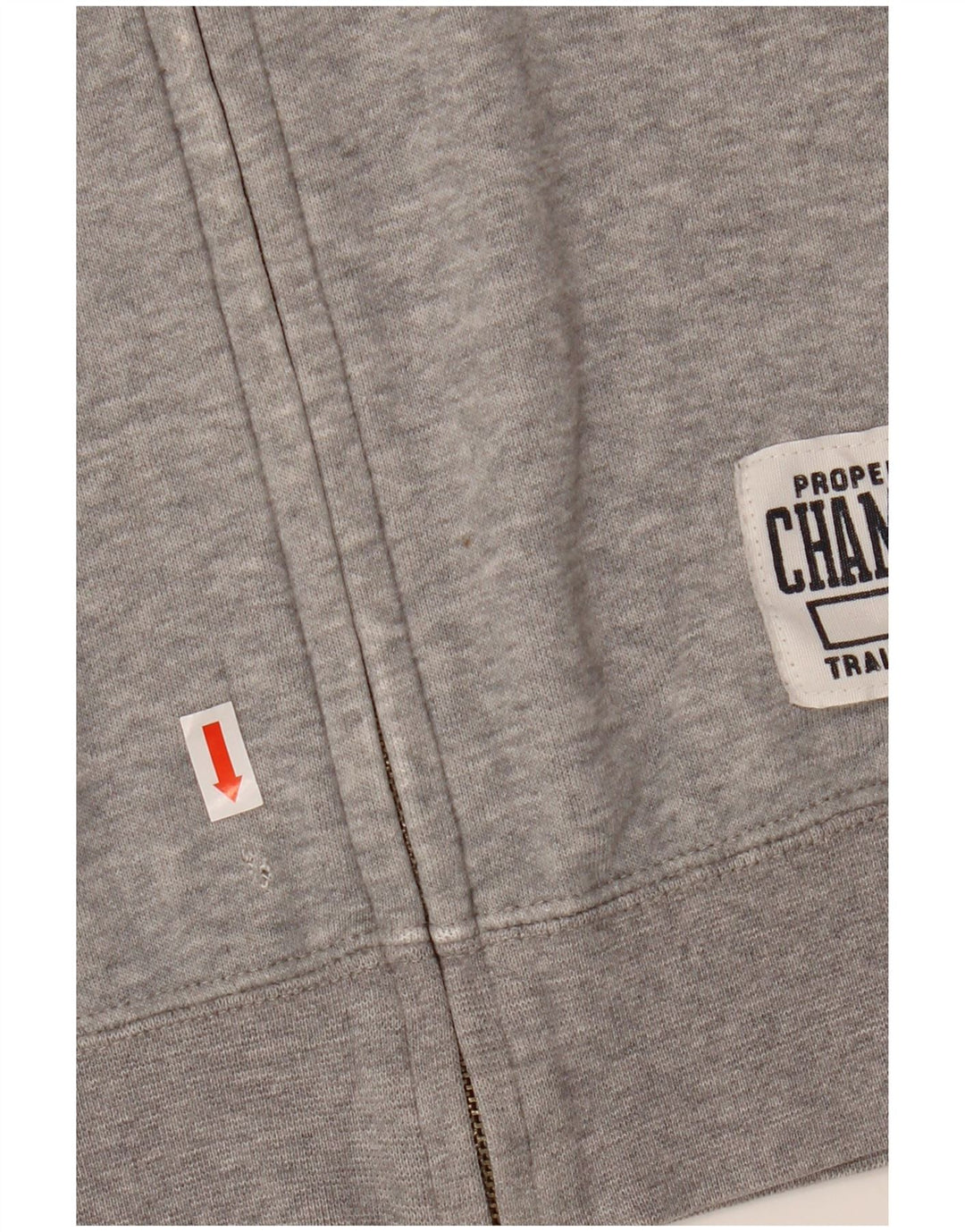 Champion Sudadera con capucha y cremallera gráfica para hombre XL Algodón gris