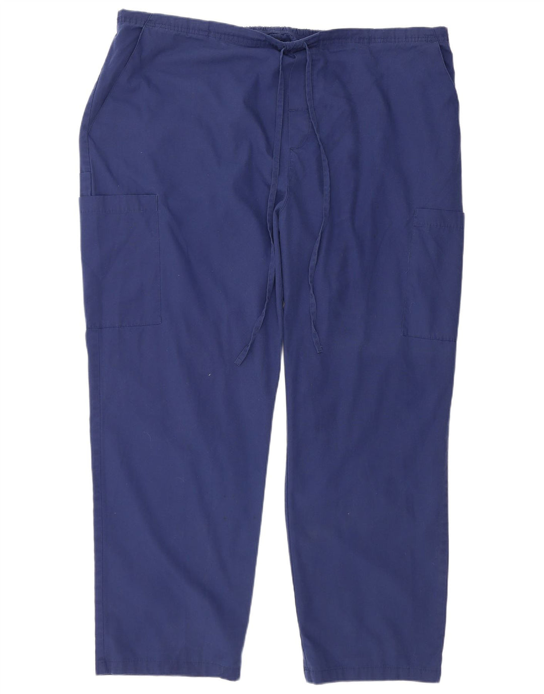 DICKIES Mens Straight Cargo Trousers 3XL W48 L30 Blue Polyester