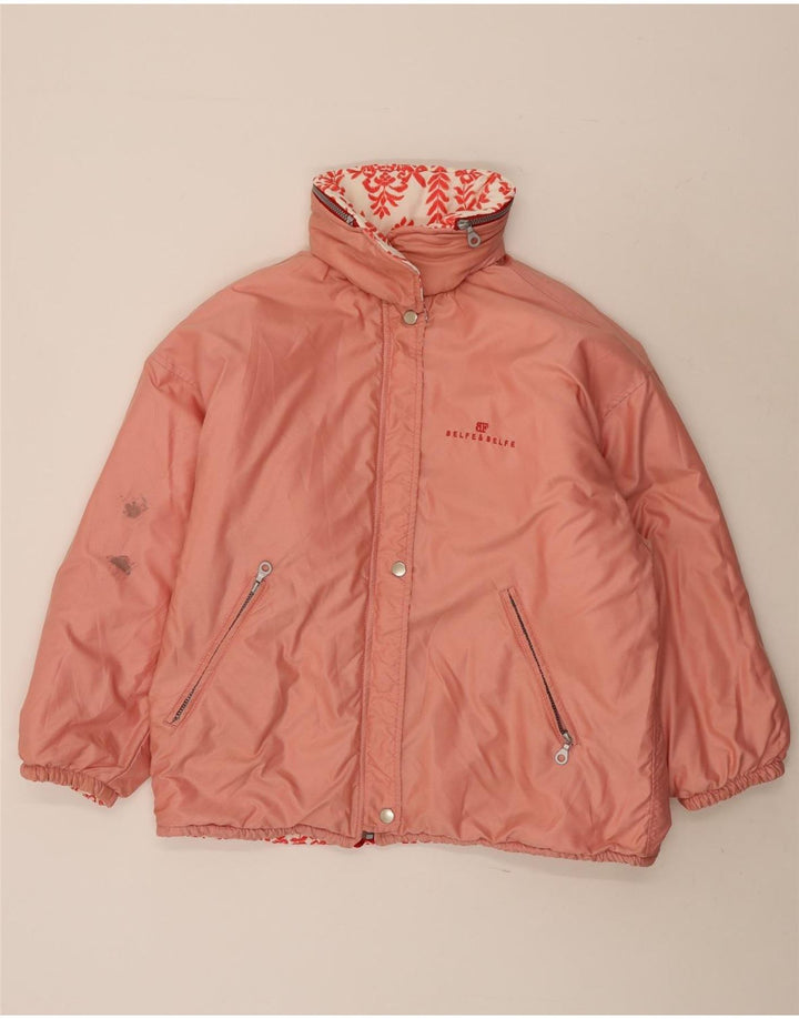Belfe & Chaqueta reversible con capucha extragrande para mujer IT 42 Medium Red Floral